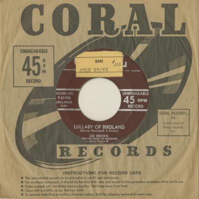 Lullabye Of Birdland / Bernie's Tune