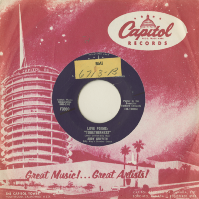 Love Poems: Togetherness / To The Lovely Juanita Beasley (1958)