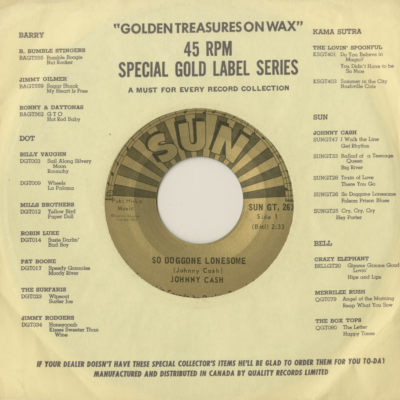 So Doggone Lonesome / Folsom Prison Blues (1969)