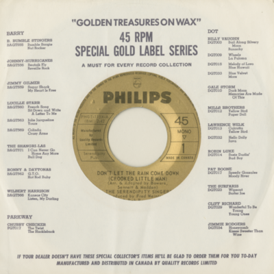 Don't Let The Rain Come Down / Beans In My Ears