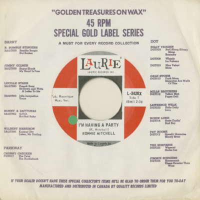 I'm Having A Party / Soul Piano (1968)