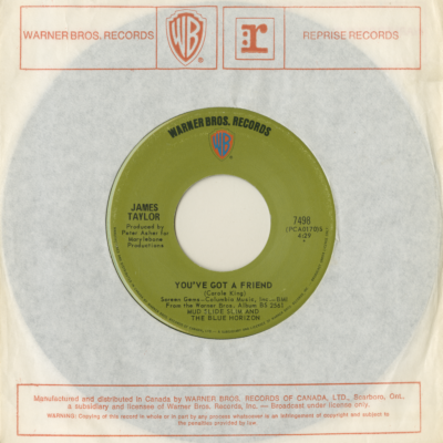 You've Got A Friend / You Can Close Your Eyes (1971)