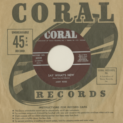 Say What's New / Being Young (1963)