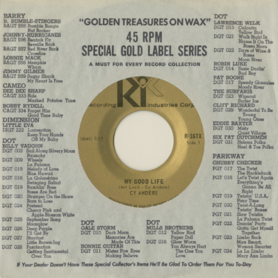 My Good Life / Up And Over The Wall (1964)