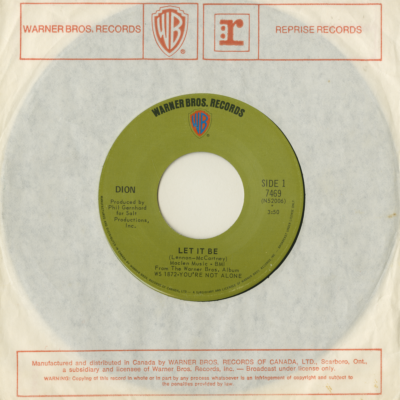 Let It Be / Close To It All (1971)