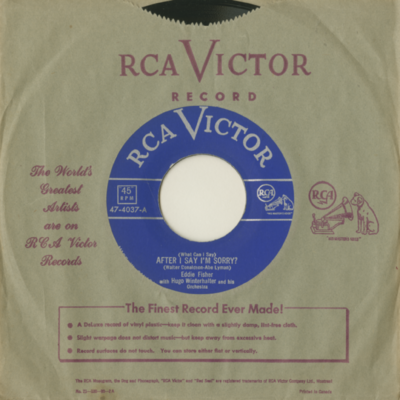 After I Say I'm Sorry / My Mom (1951)