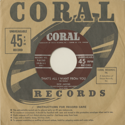 That's All I Want From You / If You Ever Change Your Mind