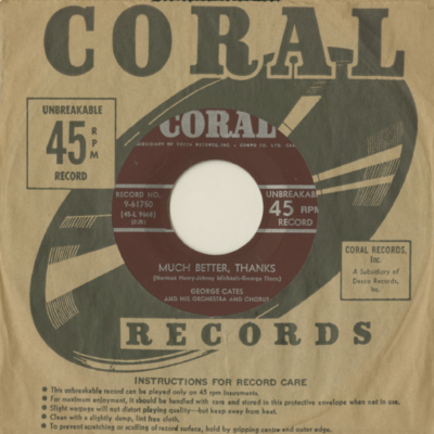 Much Better Thanks / A New Fangled Tango