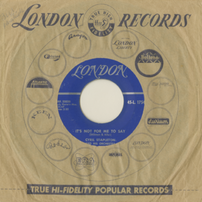 It's Not For Me To Say / Forgotten Dreams (1957)