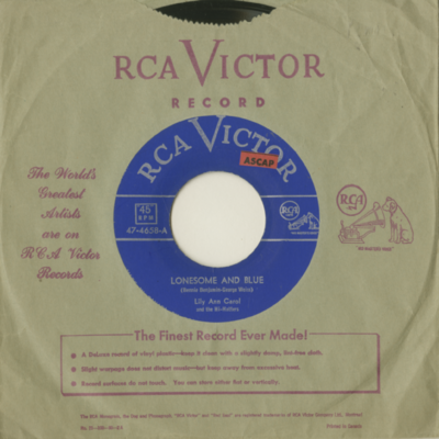 Lonesome And Blue / Raindrops (1952)