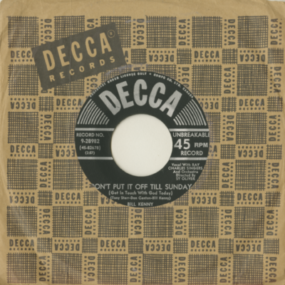 Don't Put It Off Till Sunday / Just For Today