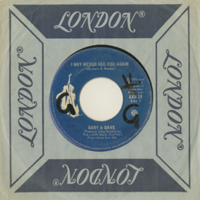 I May Never See You Again / I Think I Know You (1974)