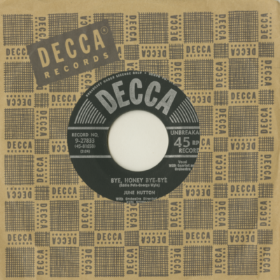 Bye Honey Bye-Bye / Nothing