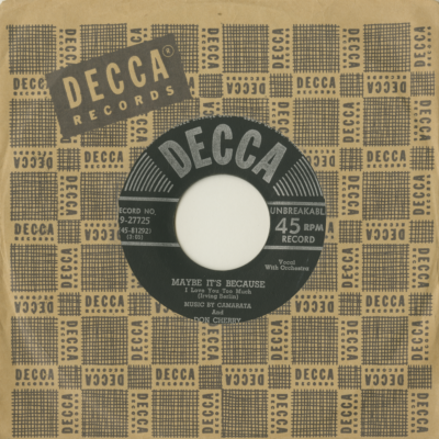 Maybe It's Because / While We're Young