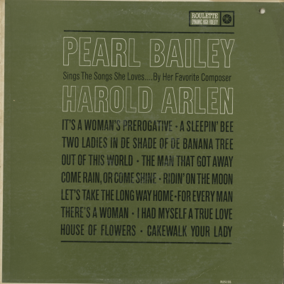 Songs Of Harold Arlen
