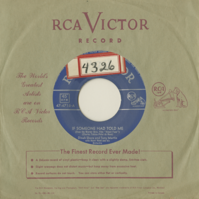 If Someone Had Told Me / No Other Girl For Me (1952)