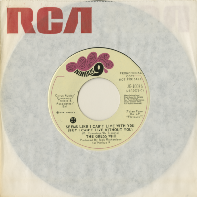 Seems Like I Can't Live With You / Part 2 (1974)