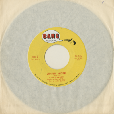 Johnny Ander / Love Love Go Away (1966)