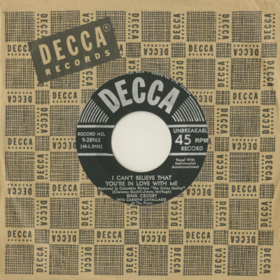 I Can't Believe That You're In Love With Me / Ida I Sweet As Apple Cider