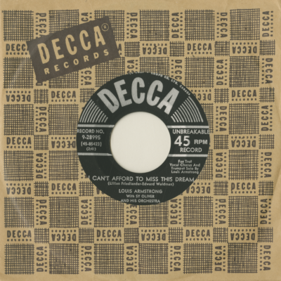 I Can't Afford To Miss This Dream / The Gypsy