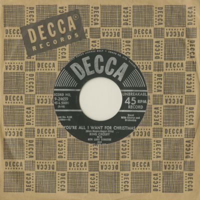 You're All I Want For Christmas / The First Nowell