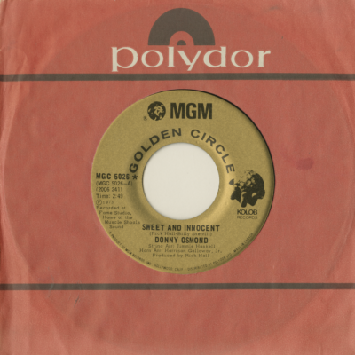 Sweet And Innocent / Go Away Little Girl