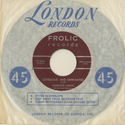 Lonesome And Unwanted / Harriette Lynch Polka