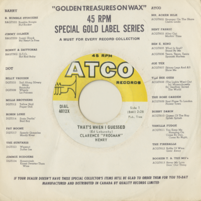 That's When I Guessed / Shake Your Money Maker