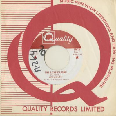 The Lover's Song / Cold Grey Bars