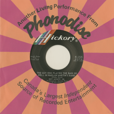 The Guy Who Played The Bass So Well In Harlan Martin's Band / The Luckiest Guy In The World (1969)