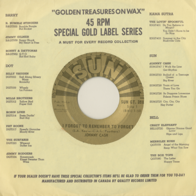 I Forgot To Remember To Forget / Katy Too (1969)