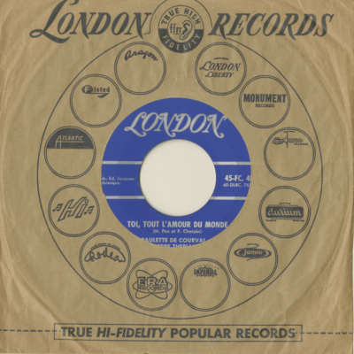 Toi Tout L'Amour Du Monde / Papa Aime Mama (1960)