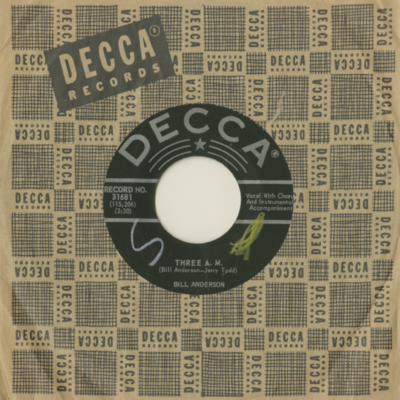 Three A.M. / In Case You Ever Change Your Mind