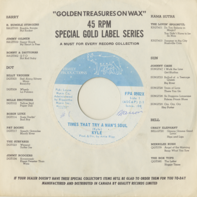 Times That Try A Man's Soul / Soul Smith