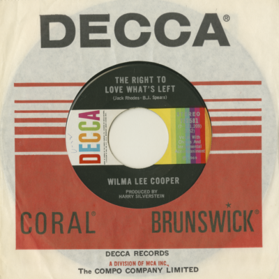 The Right To Love What's Left / Not My Kind