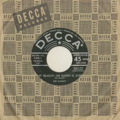 My Search On Eareth Is O'er / Don't Belive A Thing I Say