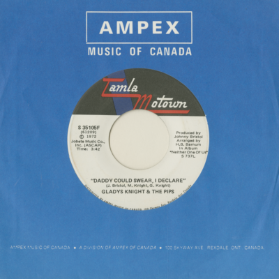 Daddy Could Swear I Declare / For Once In My Life (1973)