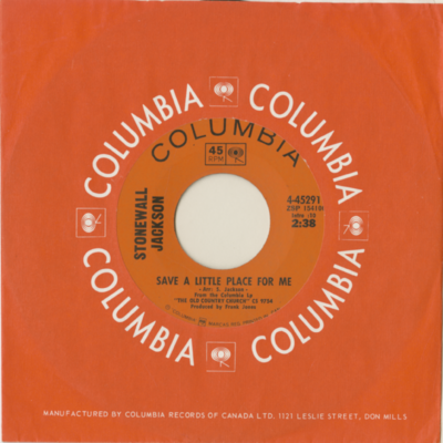 Save A Little Place For Me / Wings Of A Dove