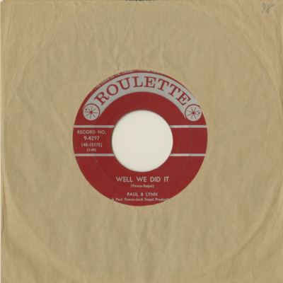 Well We Did It / Absent Minded Lover (1960)