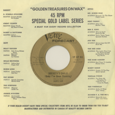 Society's Child / Letter To Jon