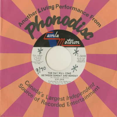 The Day Will Come Between Sunday And Monday / My Whole World Ended The Moment You Left Me (1970)