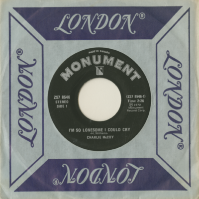 I'm So Lonesome I Could Cry / Grade A (1972)