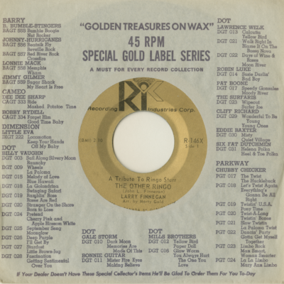 A Tribute To Ringo Starr The Other Ringo / When My Love Passes By