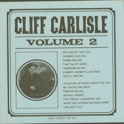 Cliff Carlisle Volume 2