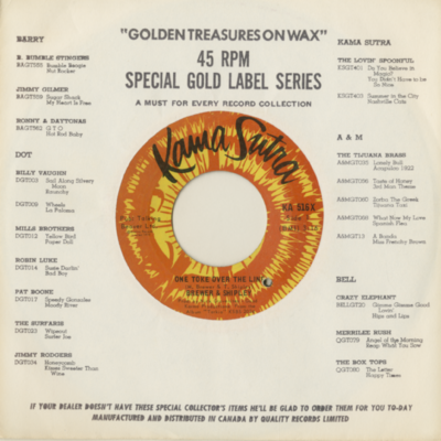 One Toke Over The Line / Oh Mommy (1970)