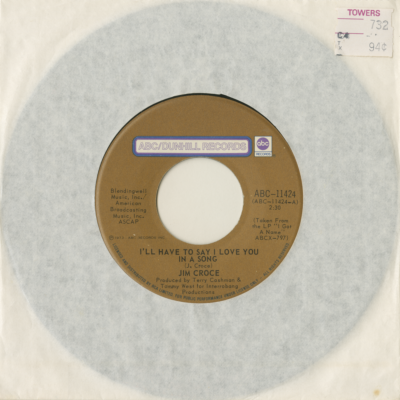 I'll Have To Say I Love You In A Song / Salon And Saloon (1973)