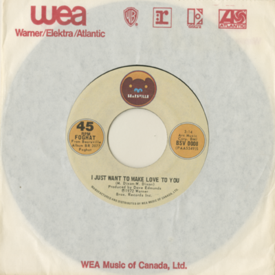 I Just Want To Make Love To You / A Hole To Hide In (1972)