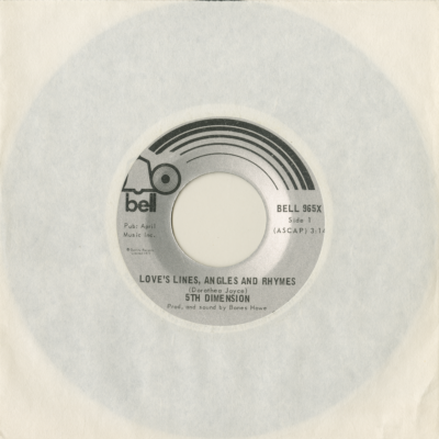 Love's Lines Angles And Rhymes / The Singer