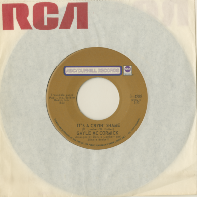 It's A Cryin Shame / If Only You Believe (1971)