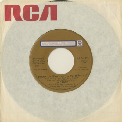 Operator (That's Not The Way It Feels) / Rapid Boy The Stock Car Boy (1972)